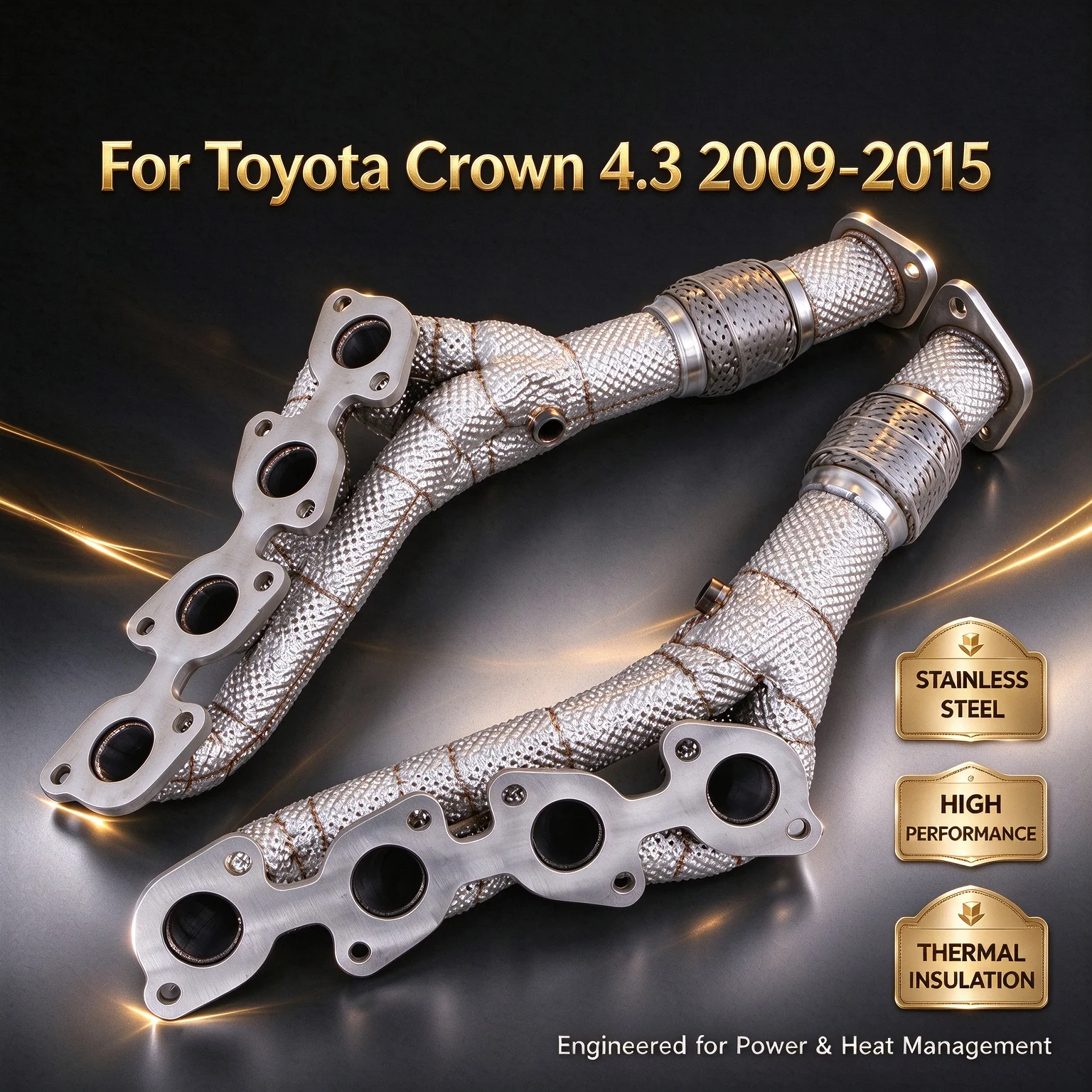 Equal Length Exhaust Manifold Header For Lexus SC430 4.3L 3UZ-FE 2001-2010 Stainless Steel High Performance Exhaust Collector
