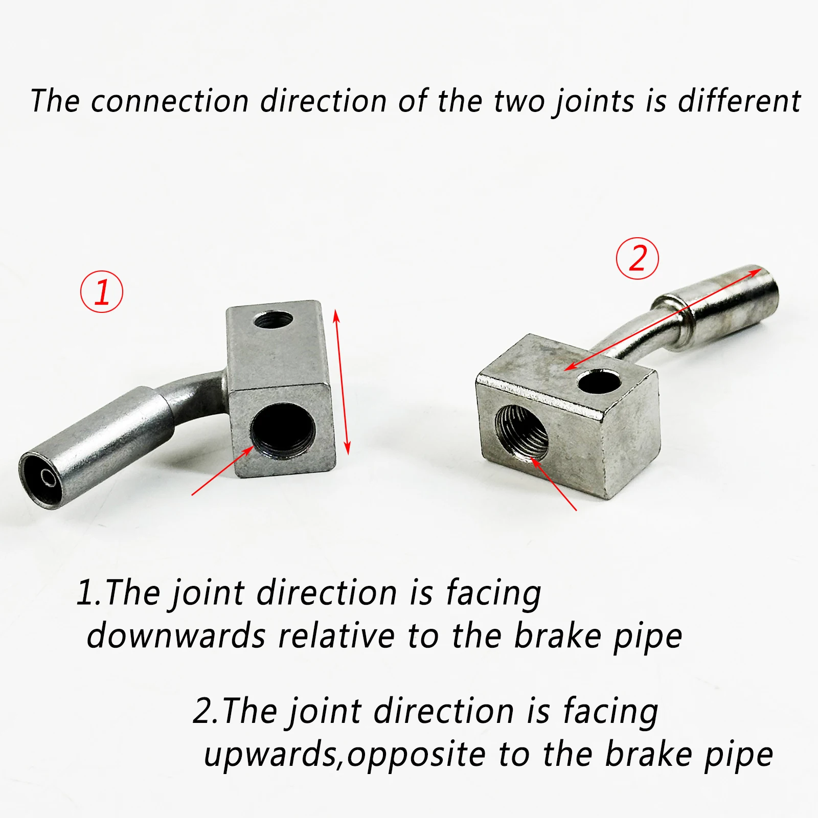 Blue/Silver M10*1.0mm Hydraulic Brake Hose Fitting Connector 3-Hole Split Type Double Way Adapter for Motorcycle Car Racing