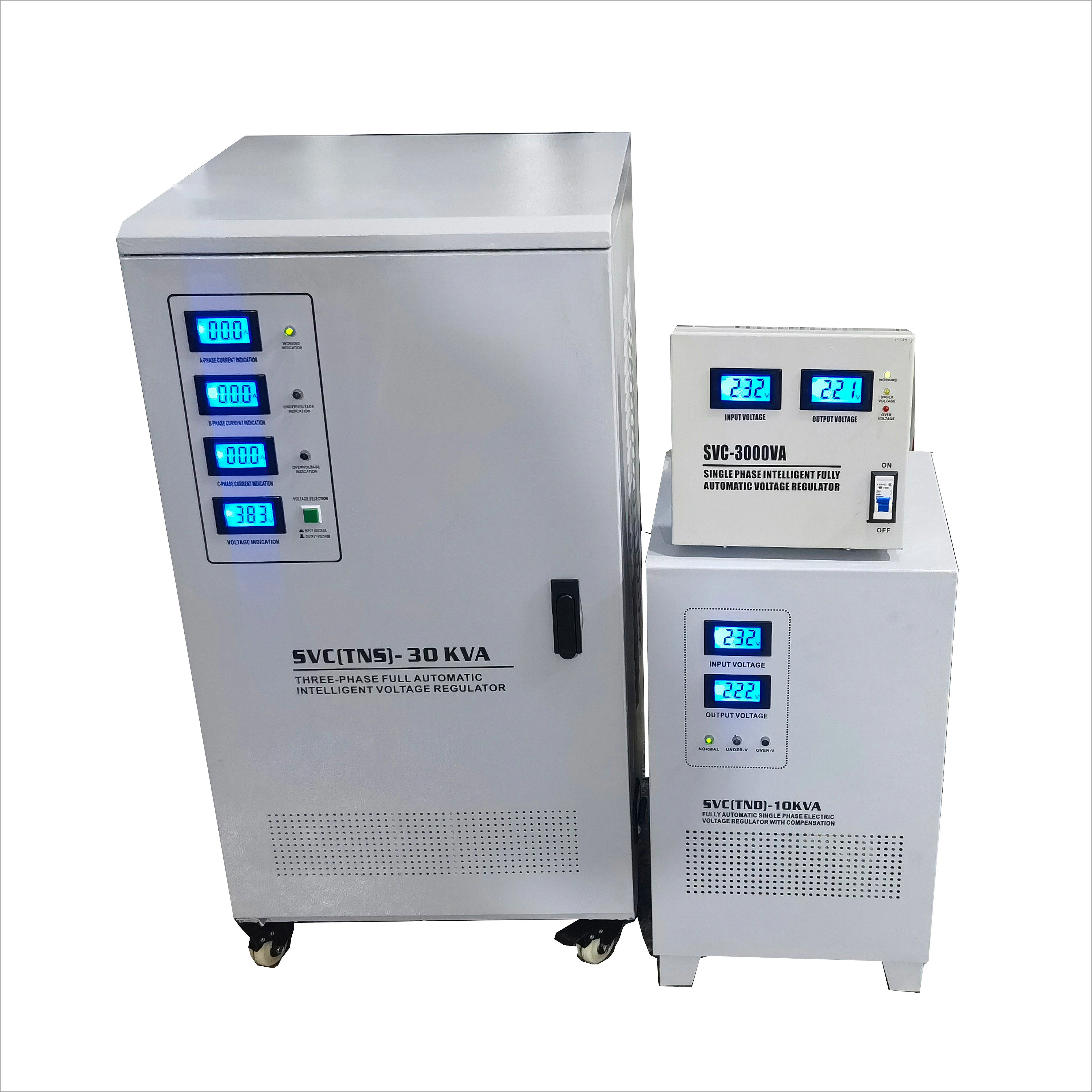 Personal House 3 Phase AC Voltage Regulator 12kVA For Geothermal Ground Source Heat Pump HVAC System Water Circulating Pump