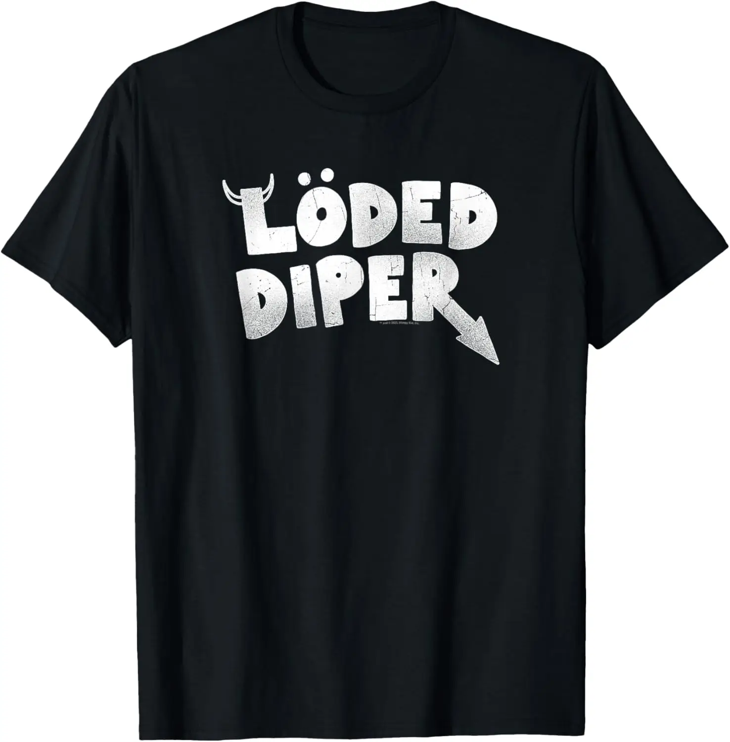 

Футболка с потертым логотипом Diary of a Wimpy Kid LÖDED DIPER