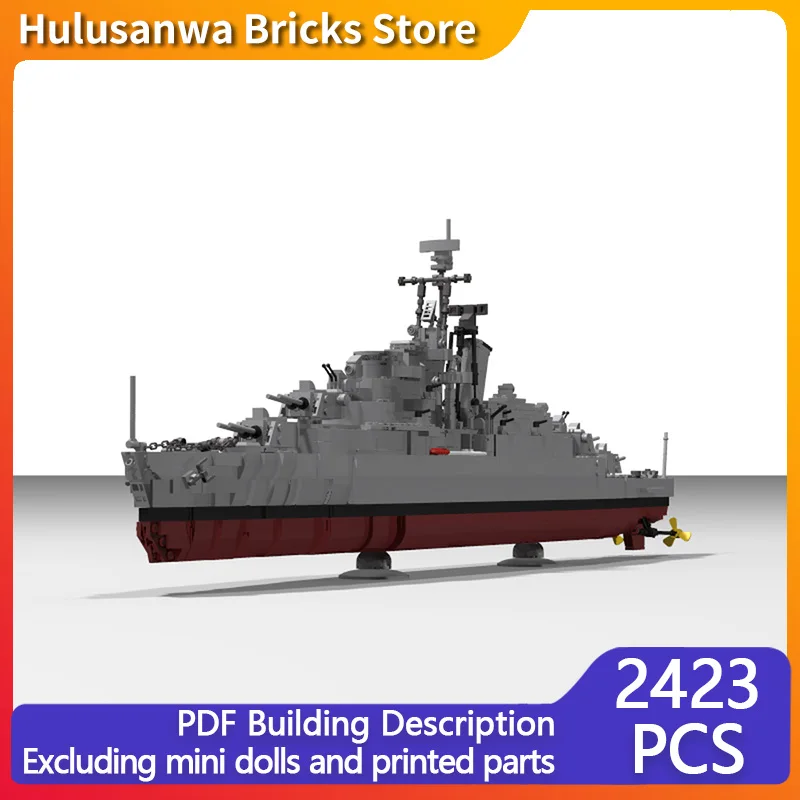 

De Zeven Современные военные сосуды Модель MOC Строительные кирпичи Военное оборудование Модульные технологии Подарки Праздничная сборка Детские игрушки