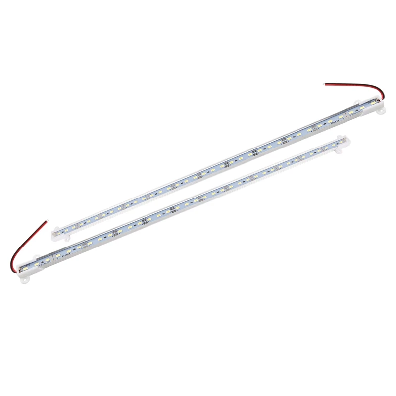 

16X 50CM 12V 36 LED 5630 SMD Hard Strip Light Aluminum Shell With End Cap White