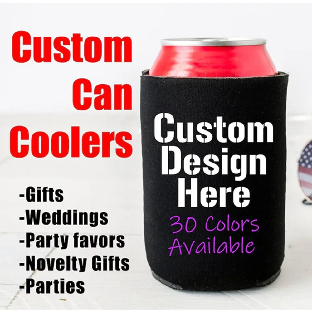 Custom Can Cooler Beer Can Holder Can Wrap Gift for Dad Gift for Husband Gift for Grandpa Beer Wrap Can Custom Party Favor Weddi