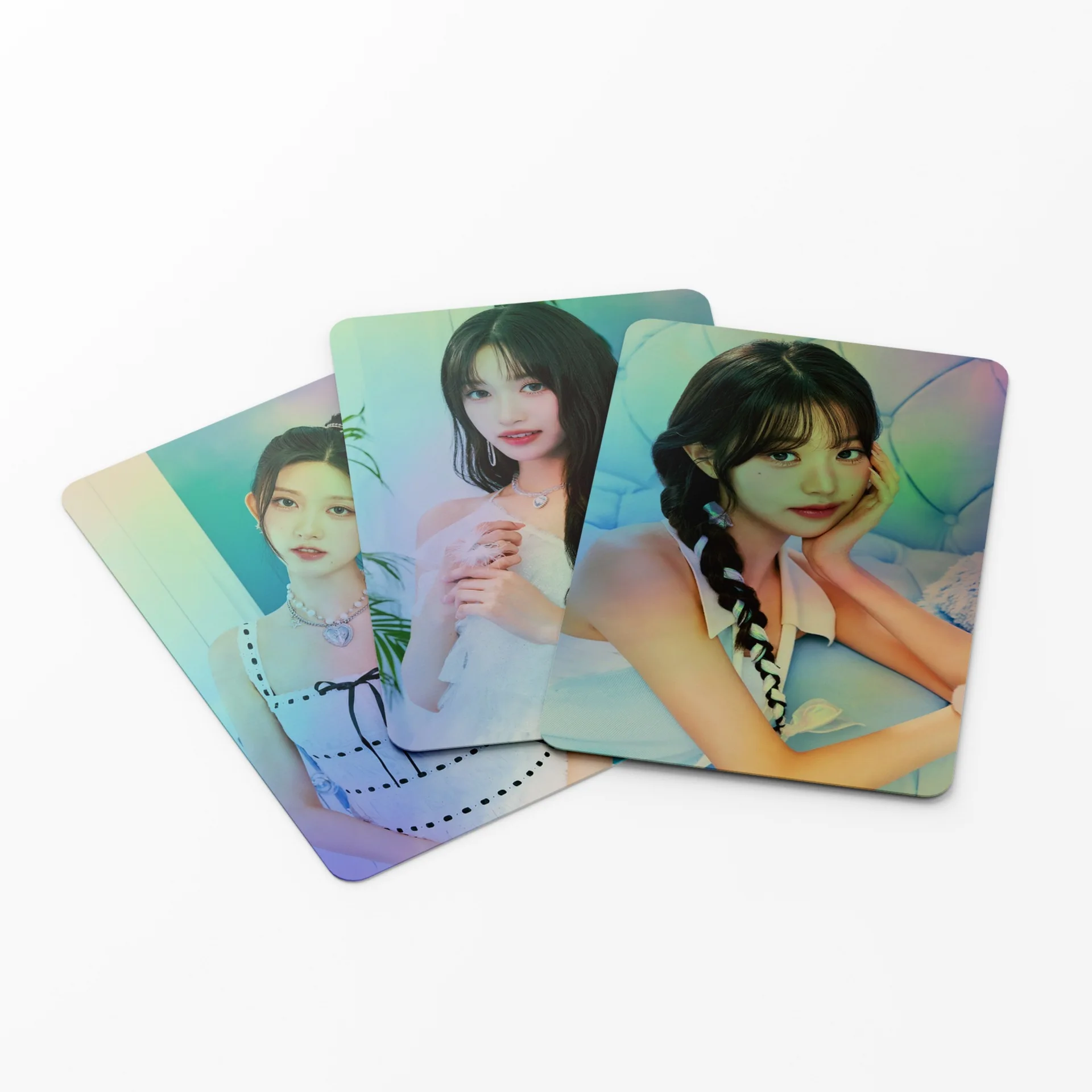 Idol I Laser Album Switch Druo Card, HD Print Photocards, Geryoung Rei Gaeul Yujin Gaeul Leesbones Postcard, GérGifts, New Album, 55Pcs