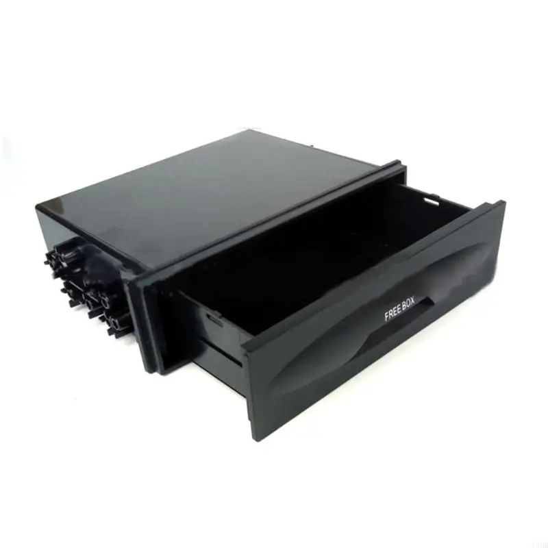 Car Storage Box Pocket Drawer Refits Stereo Audios Conversion Mounting Trim Fascias 1Din Car Stereo Radio