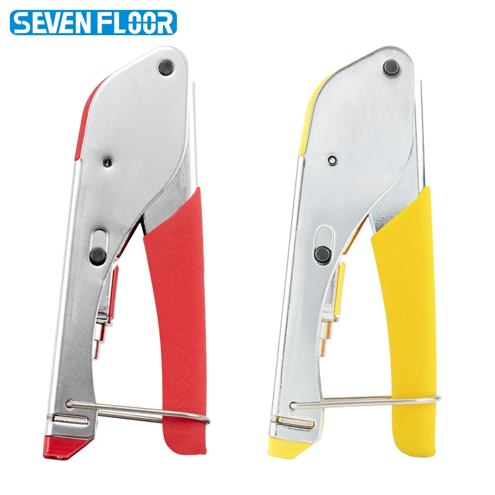 Coaxial Crimping Pliers F Connector Crimp Tool Precision Steel for RG6 RG59 Coax Cable TV Satellite Antenna Audio Video