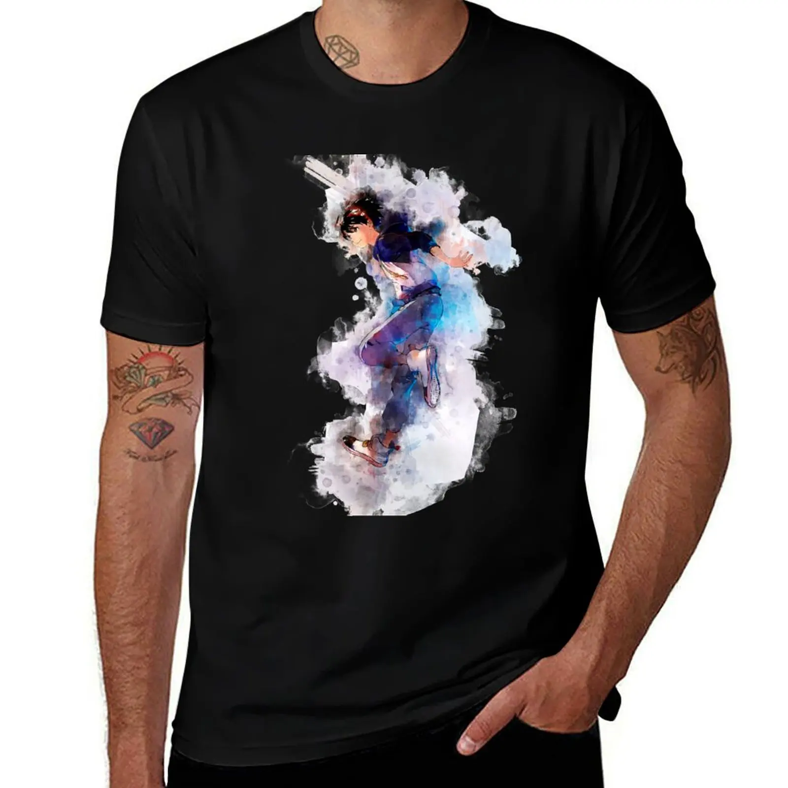 

Takuma - Digimon Survive (Watercolor) T-Shirt summer shirt luxury designer Louboutins summer clothes mens clothing