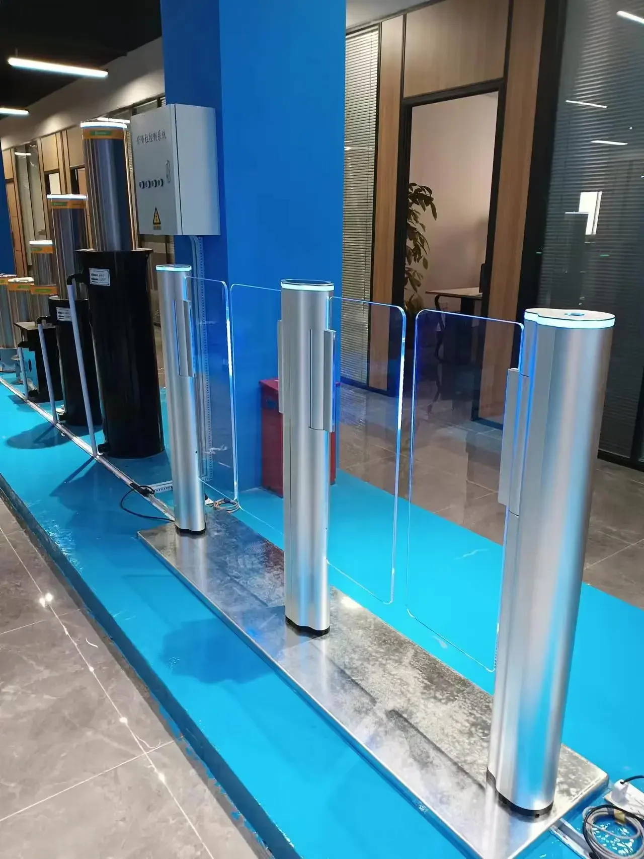 Turnstile Gate Access Control System Save Space High Speed Swing Barrier Gate Turnstile