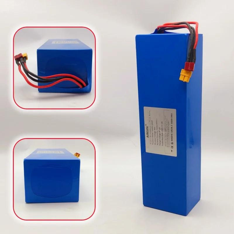 🪫 Paquete de batería de iones de litio 18650 60V 16S4P 15AH con BMS para triciclo de motocicleta de alta potencia 67,2 V