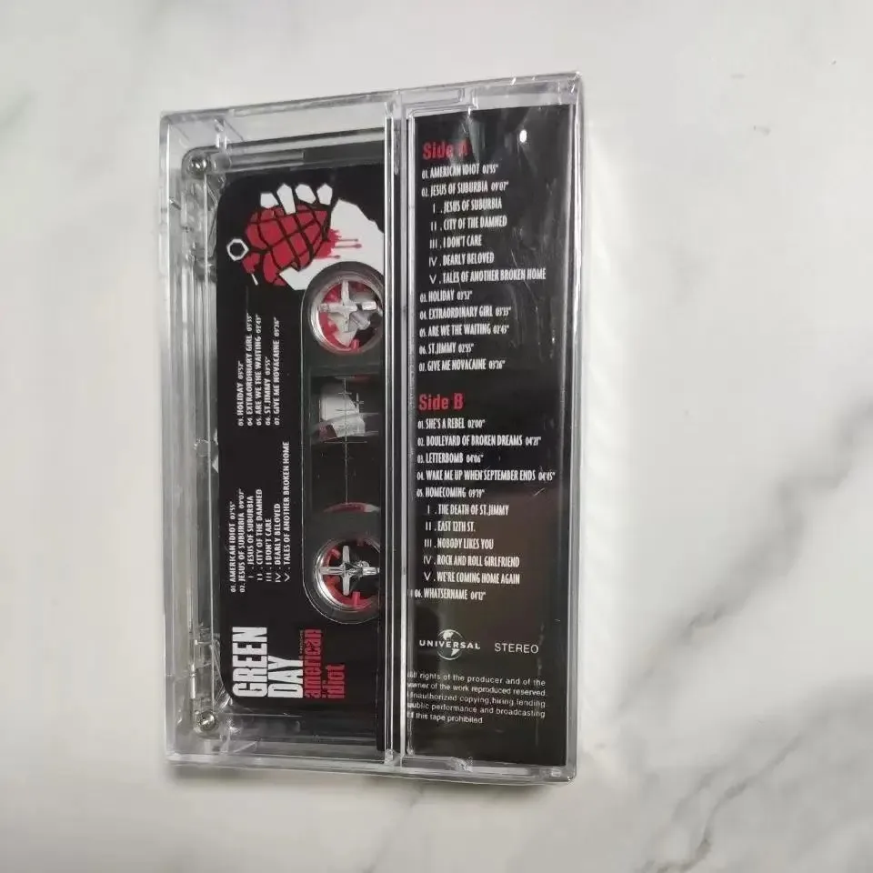 Green Day American ldiotMusic Magnetic Tape GreatestHits Album Cassette CosplayWalkman Car RecorderSoundtracks Box Party - view 2