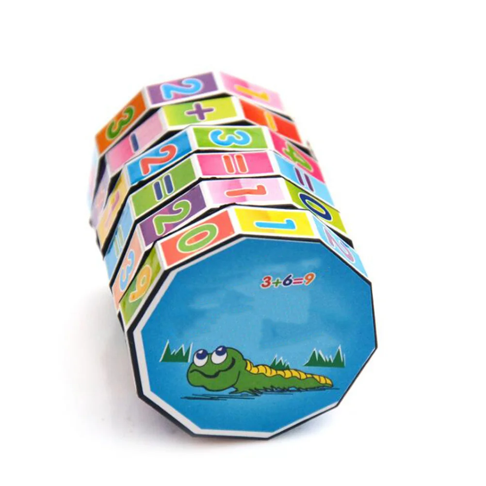 Number Puzzle Cube Kids Mathematics Learning Game Educational Gift for Children Portable Travel Brain Teaser Stem Activity