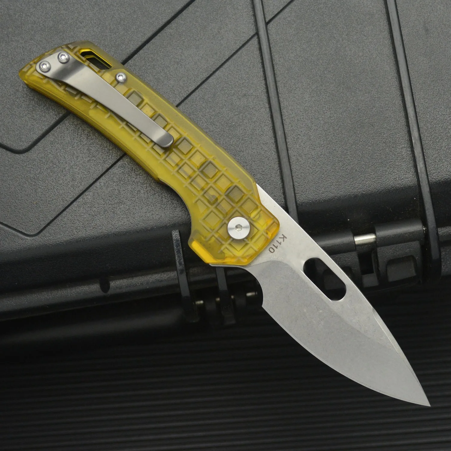 Outdoor High hardness sharp folding knife, PEI handle portable EDC pocket knife, suitable for camping BBQ, multi-function knife