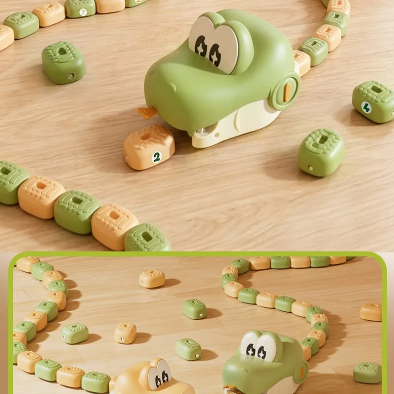 Fire RC Magnetic Greedy Snake Car Remote Control Double Battle Toy Parent Child Interaction Greedy Bean Puzzle Birthday Gift view 4