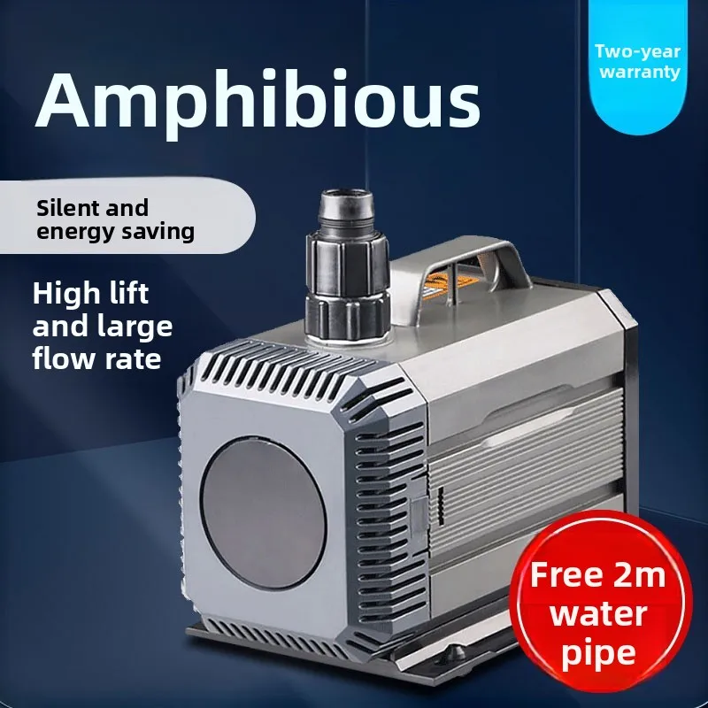 Ultra-Quiet Submersible Water Pump: Versatile Aquarium Filter & Garden Pond Recirculation Pump - Energy Efficient