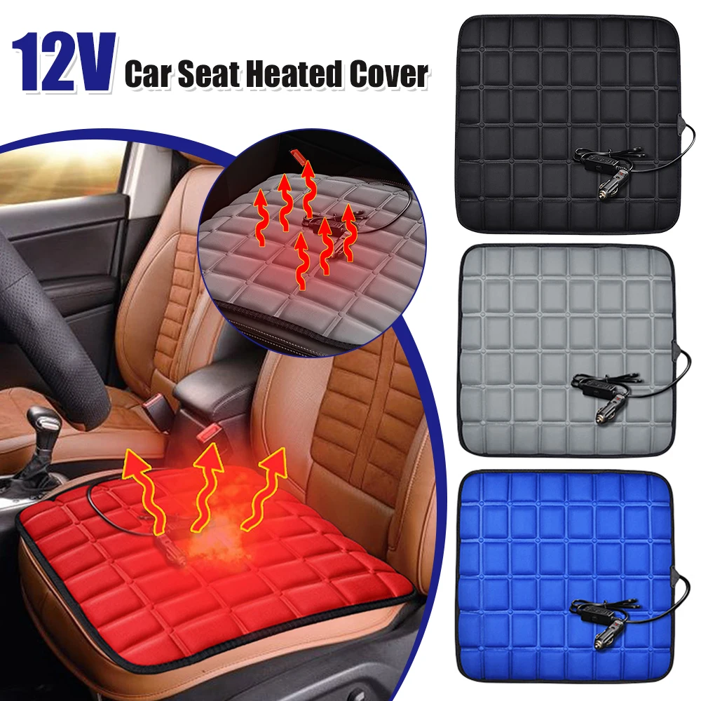 

12V Electric Heating Pads 40W Car Seat Heated Cover Adjustable Temperature Winter Auto Seat Warmer Anti-slip Winter Seat Heater