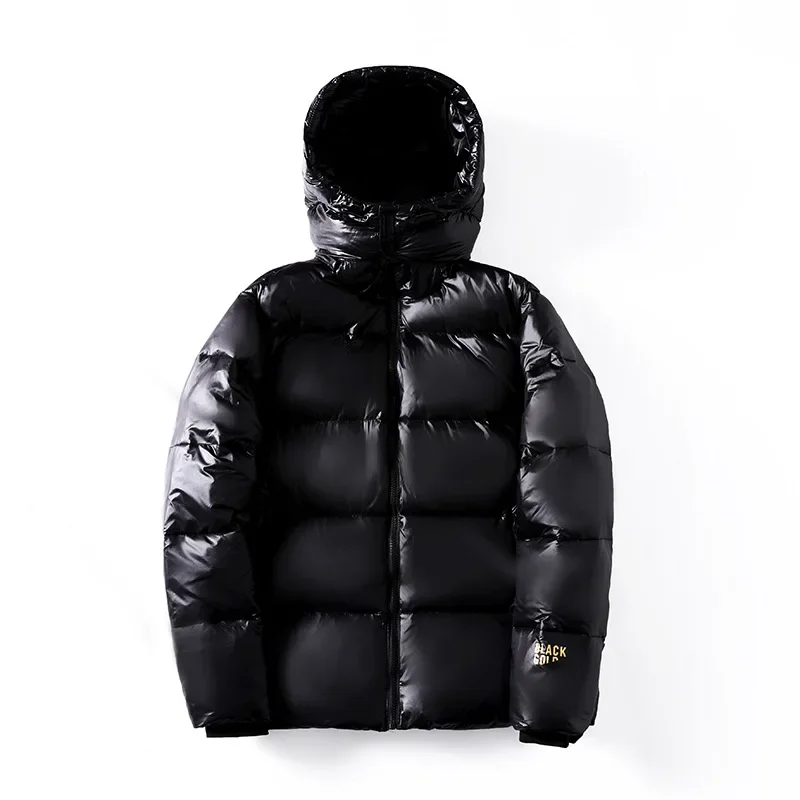 Couple Winter Jacket Men Women Warm Thick Parka Outwear Top Snowwear Jacket Loose Hooded Black Gold Cotton Padded Coat Overcoat