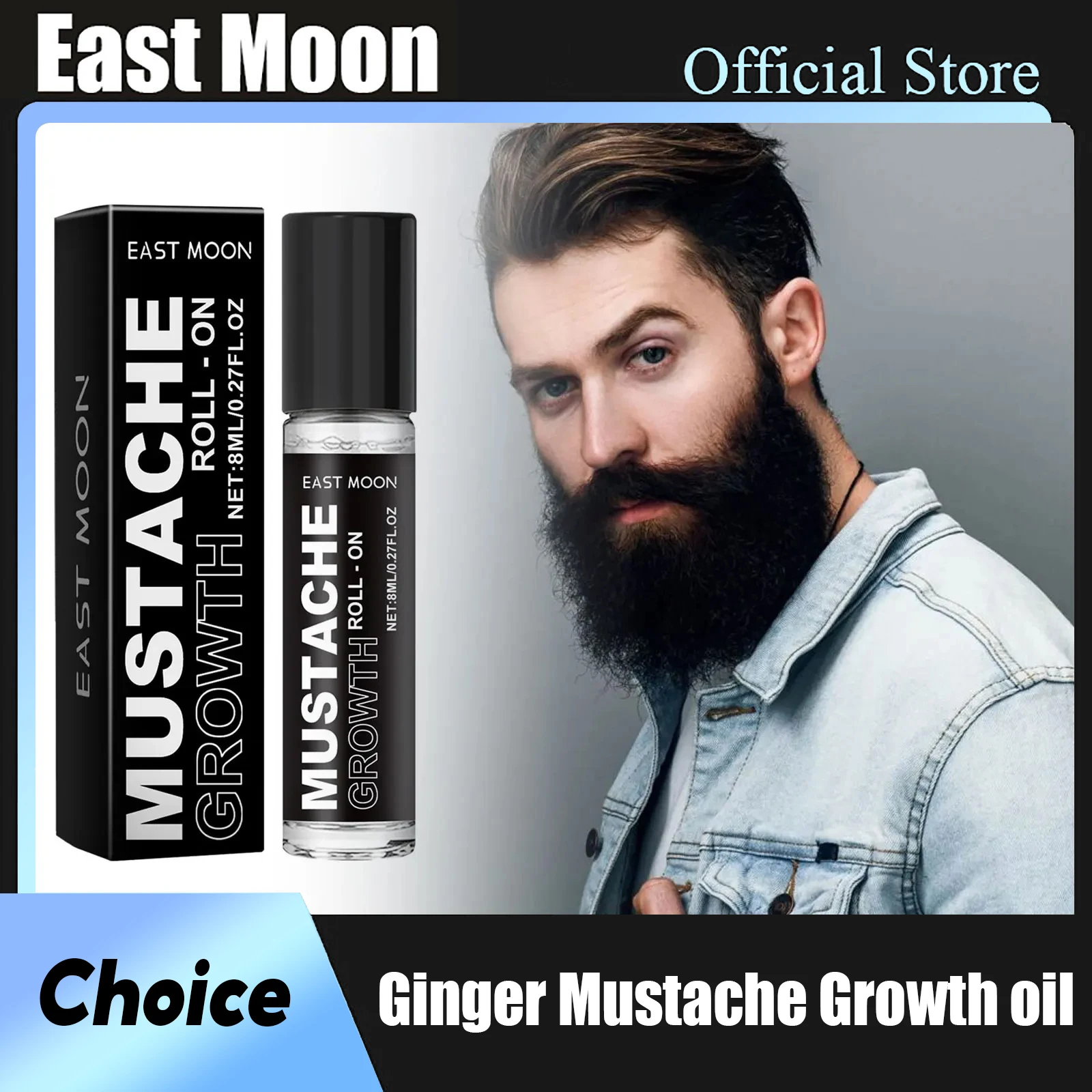 Ginger Mustache Growth Oil Reducing Loss Deeply Nourishing Massage Treatment Improving Smoothing Styling Soften Beard Care Oils