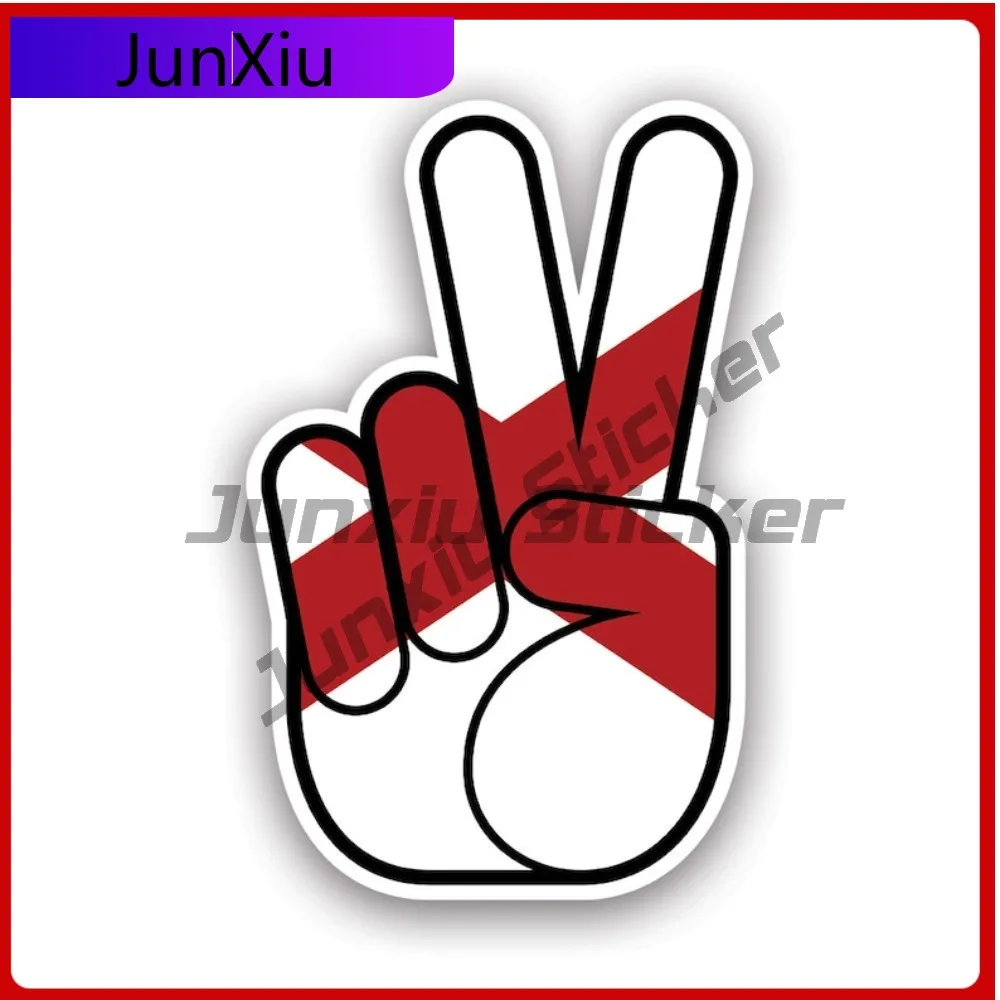 

Classic Cute Alabama State Shaped Peace Sign Sticker Uv Protected Decalsv Hand Nuclear Disarmament Hippie Al Decal No Fade