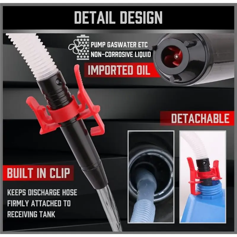 DT19-Portable Battery Powered Electric Hand Pump Multi-Use Siphon For Oil And Water Transfer Pump Liquid Extractor