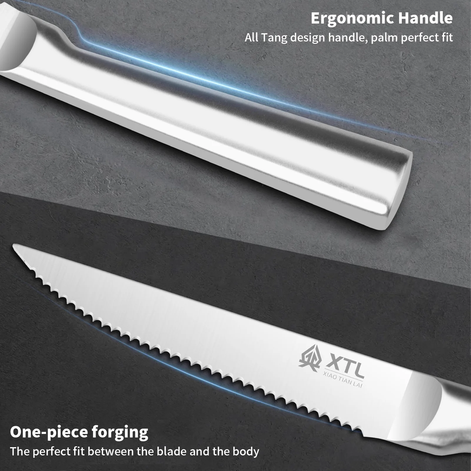 4/6/8 Pcs Steak Knife Set Stainless Steel Blade seiko Kitchen Knives Sharp Dinner Knife Meat Cutter Dinnerware Set