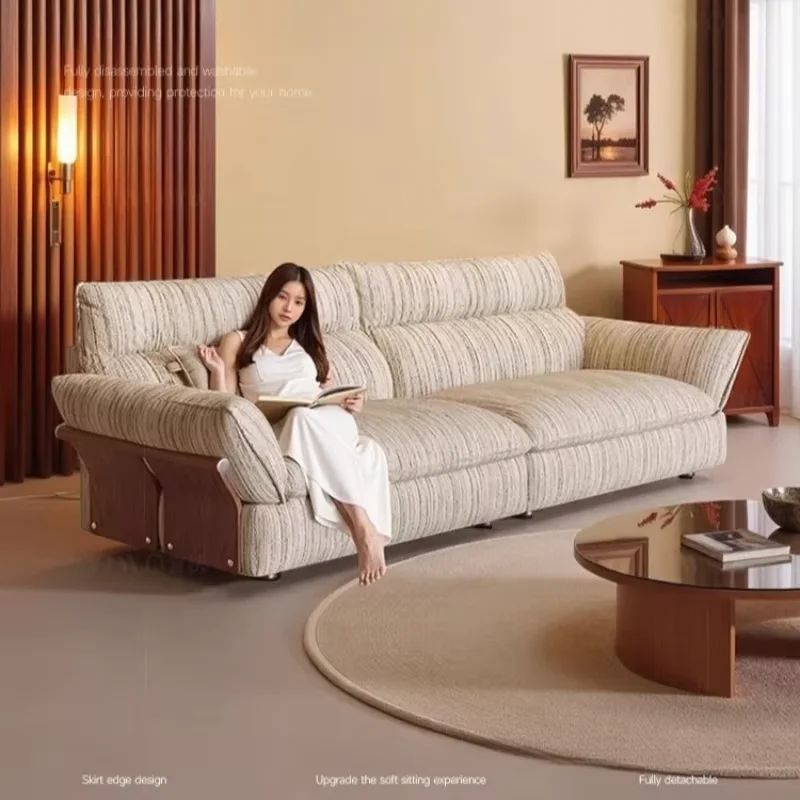 New Fabric Designer Sofa Nordic Italian Dirt Proof 2025 Accent Sponge Couch Living Room Puffs Sofa Wohnzimmer Furniture Home