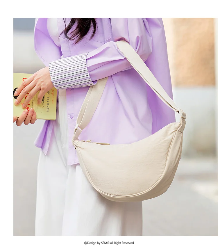 Semir Umhängetasche für Damen, 2025, neue Brusttasche, Macaron-Farbe, Knödeltasche, minimalistische Hüfttasche, Schultertasche – Detail 11