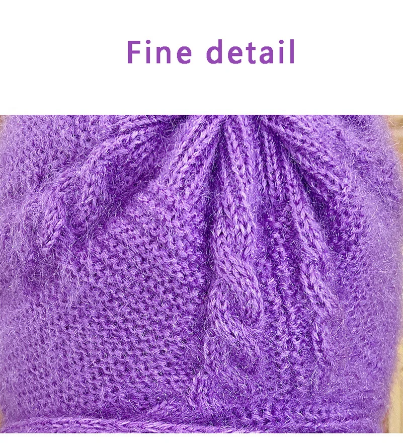 قبعة متماسكة قبعة الشتاء وشاح التكامل قبعة الرياح الخريف للأنشطة الخارجية ارتداء اليومي أزياء الشتاء #5