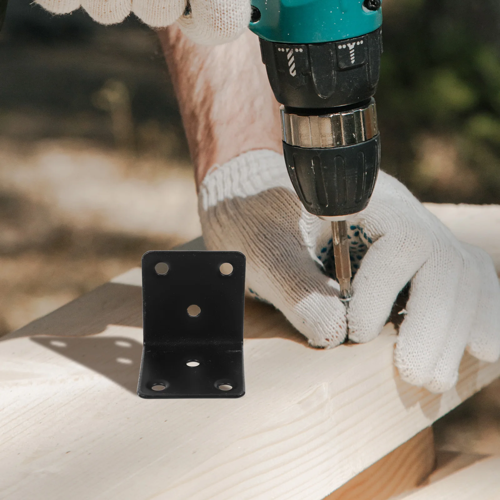 

10Pcs Iron Corner Brackets L Brackets Heavy Duty Angle Shelf Supports for Wood Shelves Kitchen Office Bathroom