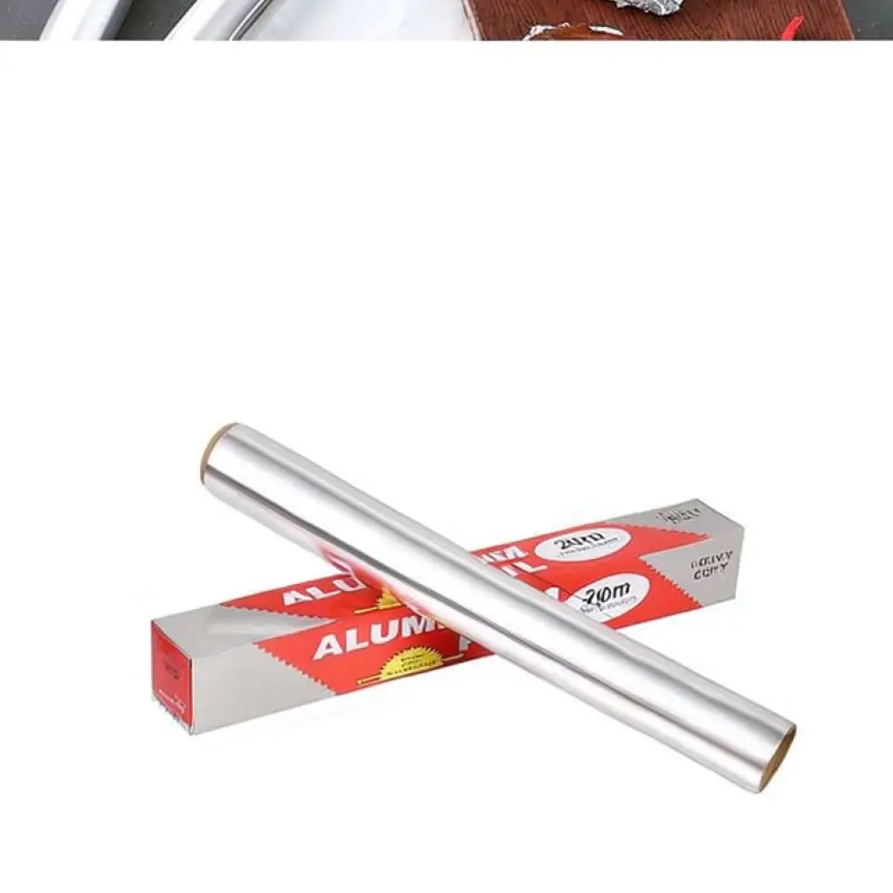 Thickened Aluminum Foil Roll For Kitchen Baking Barbecue Food Storage Heat Resistant Tin Foil Cooking Paper 30cm Width
