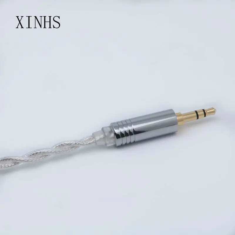 سماعات أذن سلكية Xinhs مع طلاء فضي ، سماعات أذن نحاسية كريستالية مفردة ، مطلية بالفضة ، mmcx/0.78mm2pin ، لـ artti r2 hifi ، داخل الأذن