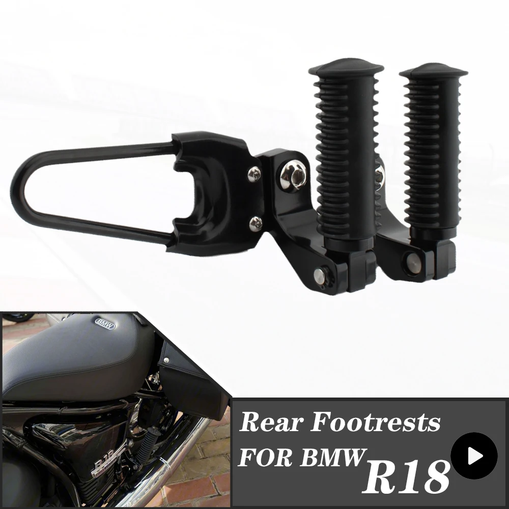 For BMW R18 Classic R1800 R18B Bagger R 18 Transcontinental 2020-2023 Motorcycle  Foot Pegs Rear Footrests Support Bracket Kit