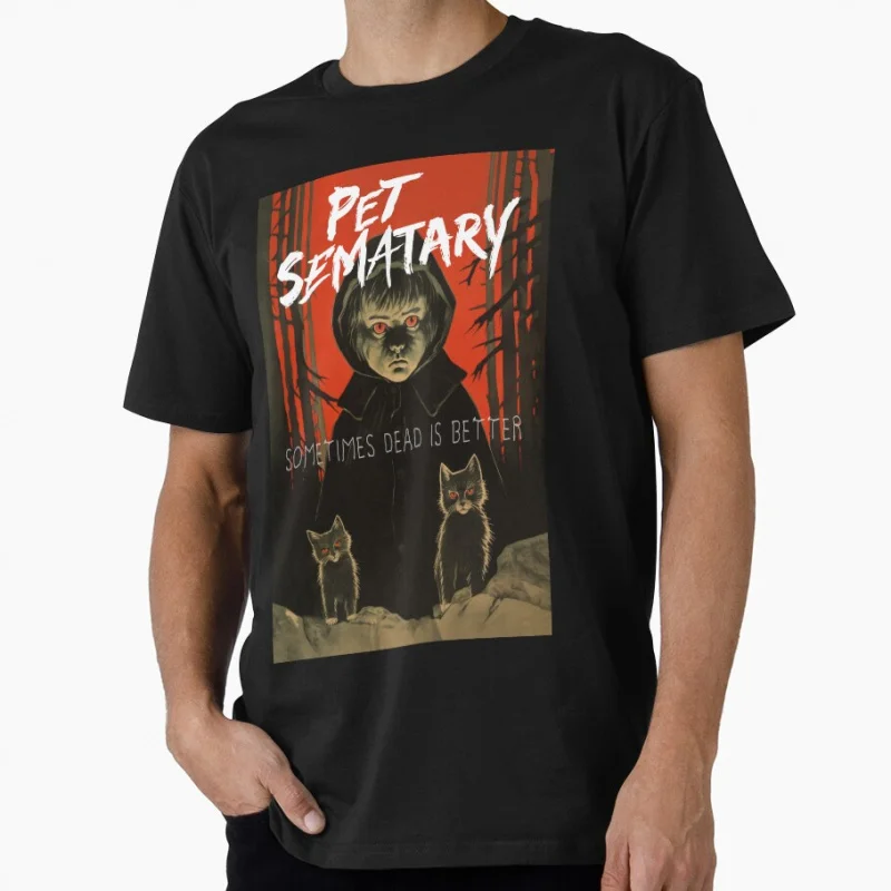 

80s horror movie pet sematary Scary Halloween Gift t shirt for man Large size Tops S-6XL printed Clothes