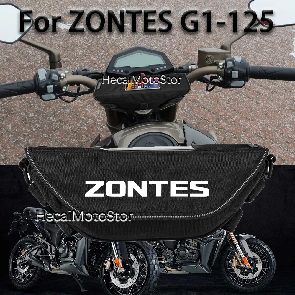 

For ZONTES G1-125 G1 125 Motorcycle accessory Waterproof And Dustproof Handlebar Storage Bag navigation bag