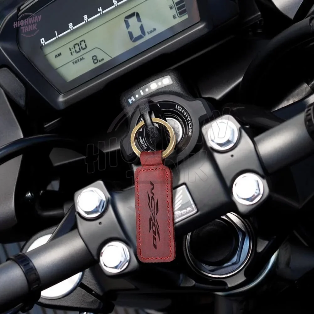 

Motorcycle Cowhide Keychain Key Ring Case for Honda NC700X NC 700X ABS