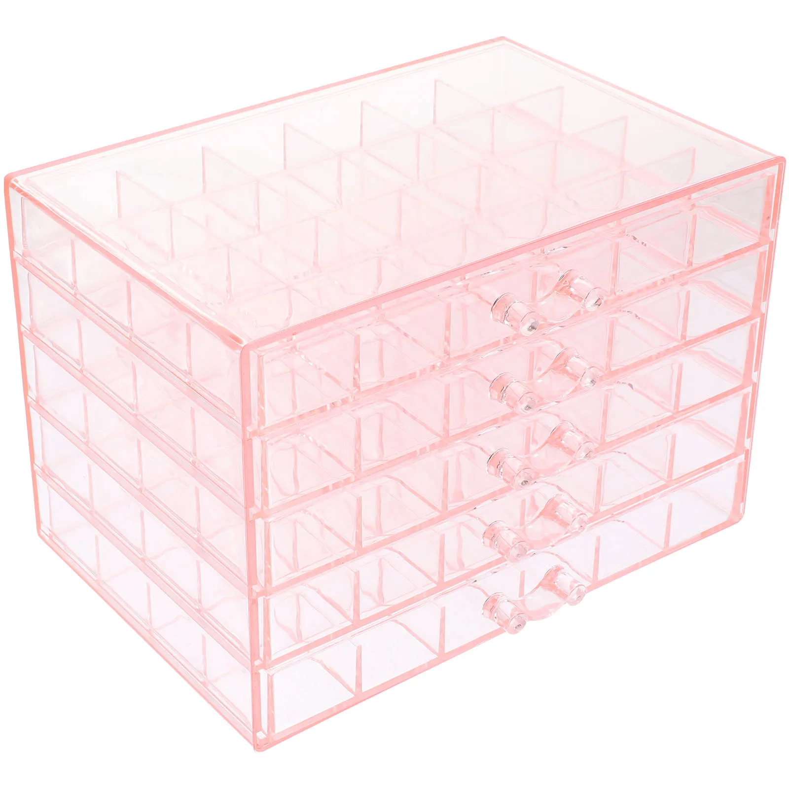 

Multi-Layer Jewelry Storage Box Large Capacity Dustproof Desktop Jewelry Organizer Earring Holder Display Case Organizer