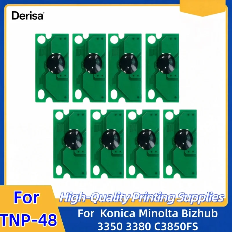 2Set C3350 Toner Cartridge Chip For Konica Minolta Bizhub C3350 C3380 C3850FS 3850 TNP48 Toner Cartridge CMYK TNP-48