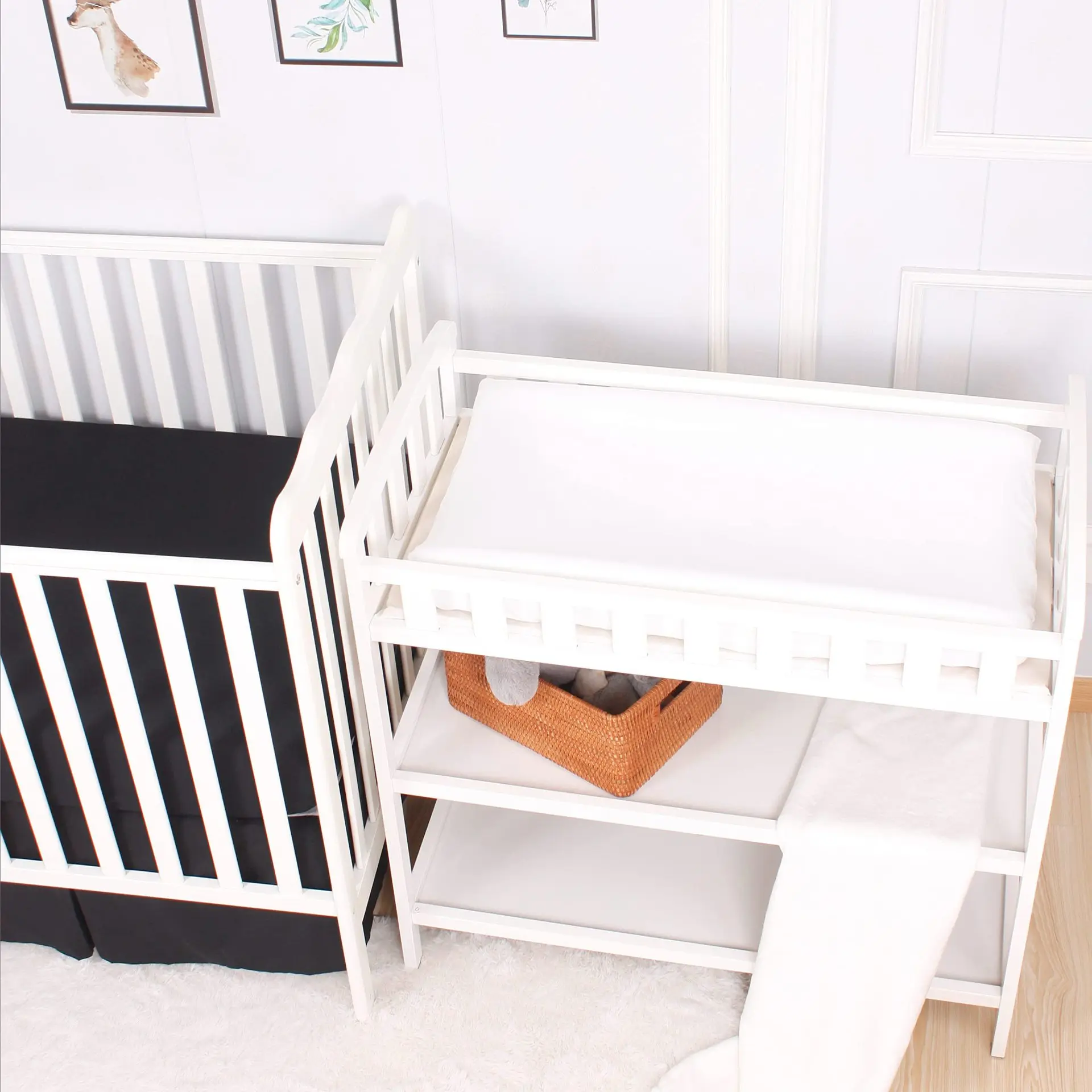 لينة تنفس الشاش القطن الطفل المجهزة ورقة الوليد سرير غطاء سرير العالمي بلون الرضع التمريض تغيير غطاء مراتب مضاد للماء عالي الجودة