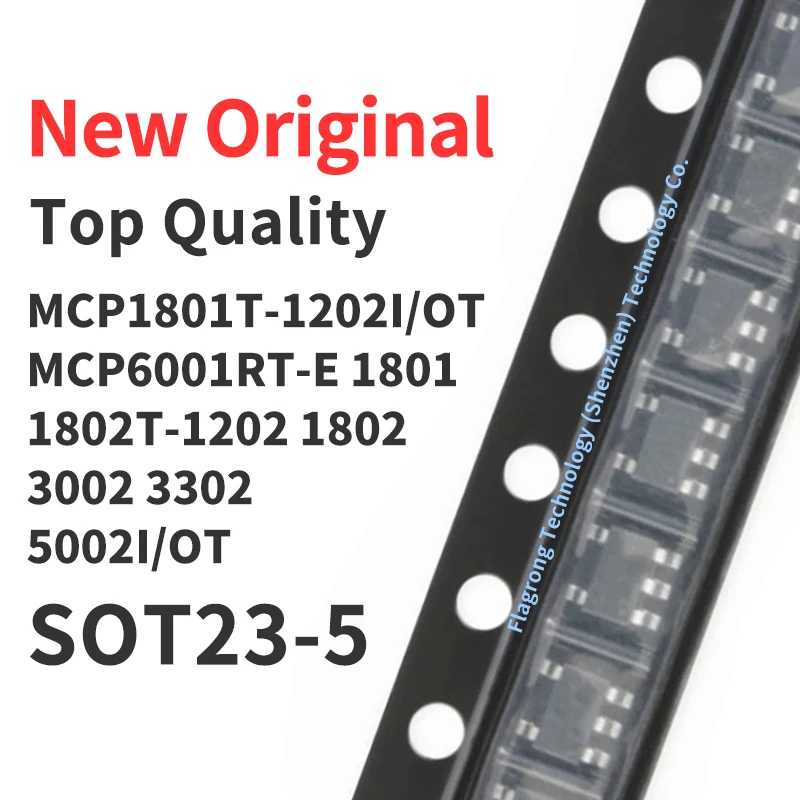 10 Pieces MCP6001RT-E MCP1801 MCP1802T -1202 -1802 -3002 -3302 -5002 I/OT SOT23-5 Chip IC New Original