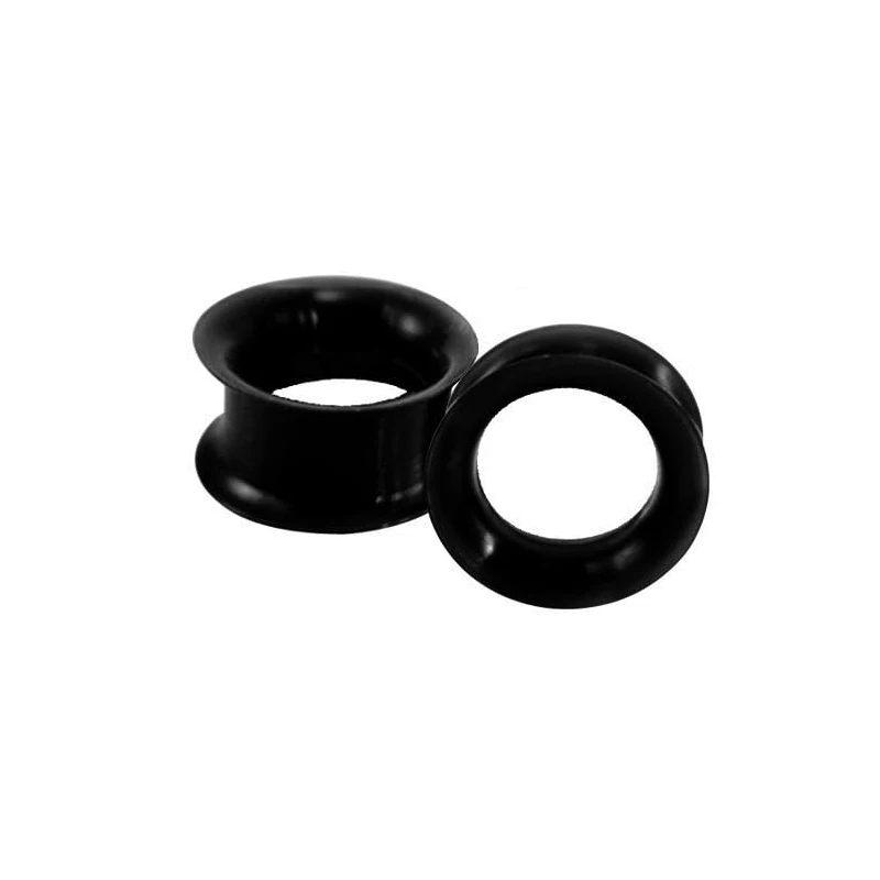 2pcs Flexible Silicone Ear Plug Gauges for Ear Piercing