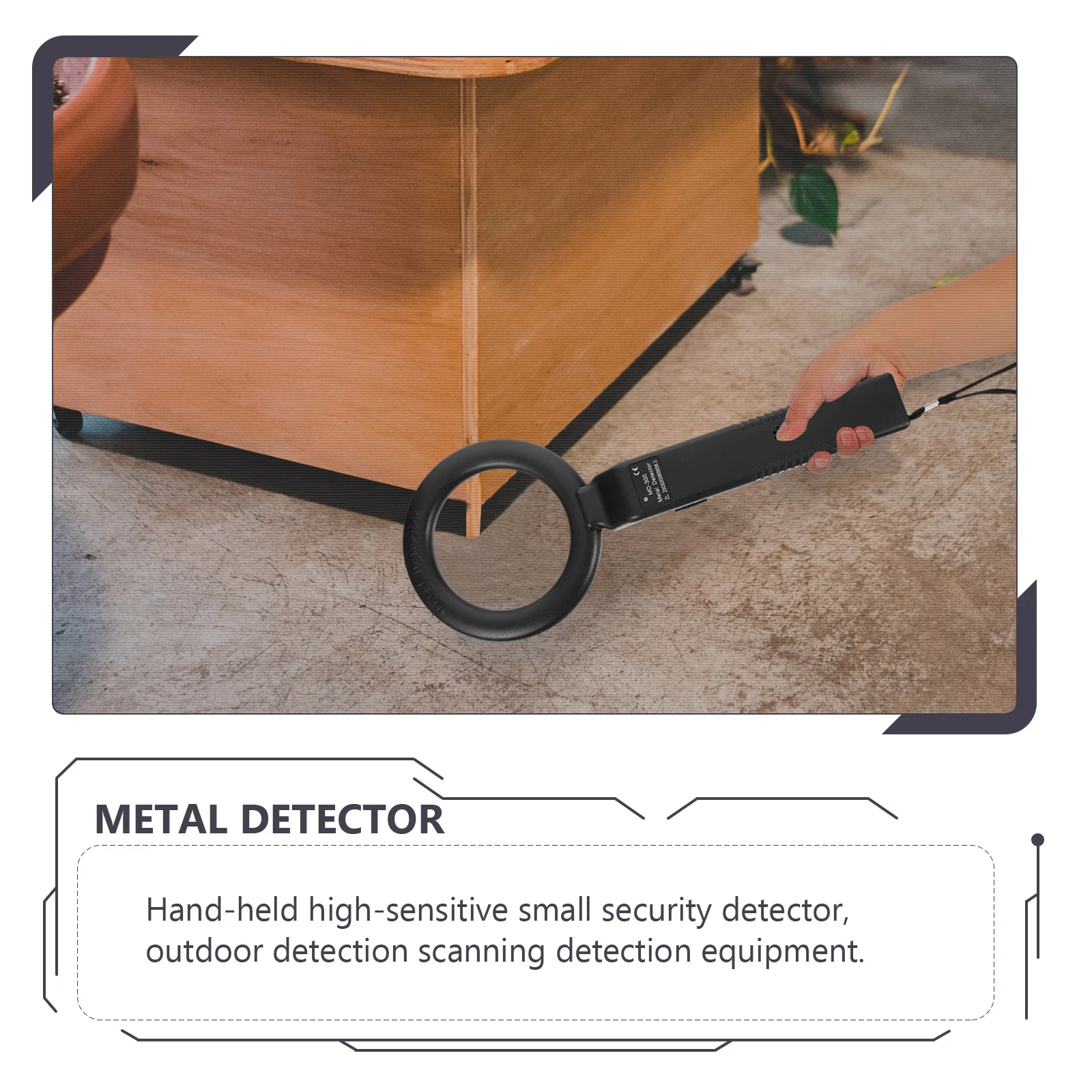 كشف أمني عالي الدقة للكشف عن المعادن المحمولة باليد للاستخدام الخارجي في مركز الفندق مع مكتشف المعادن #5