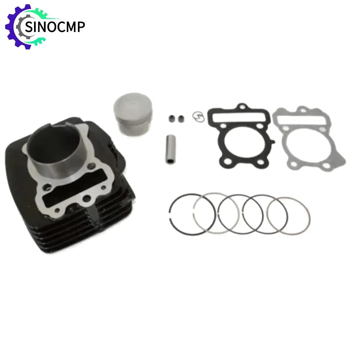 

Motorcycle 56mm Big Bore Cylinder Piston Gasket Kit For Bajaj Boxer 150 Bore/Piston Diameter Engine Service Parts