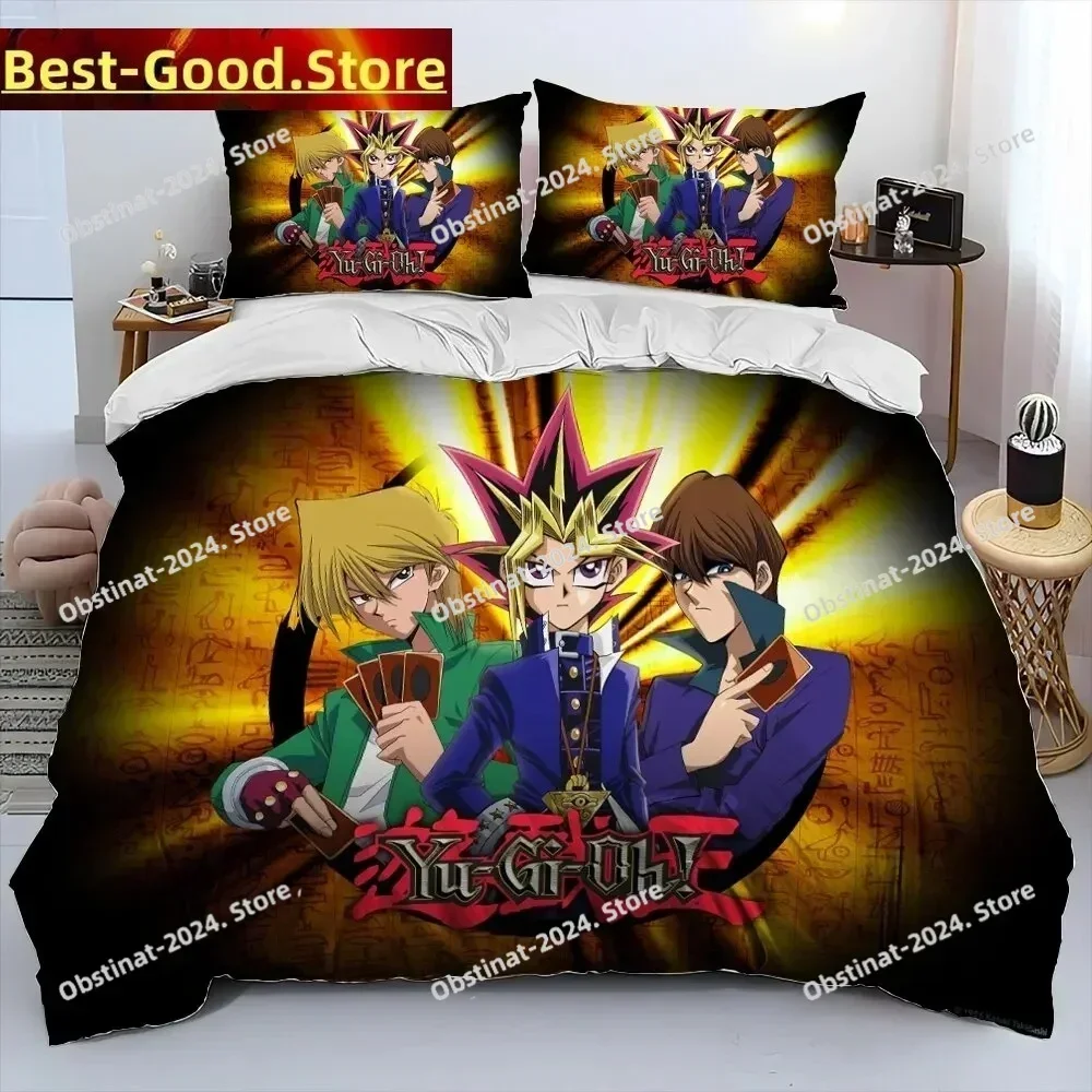 3D Yu-Gi-Oh MONSTER CARD Anime Bedding Set Print Comforter Quilt Bed Cover Duvet Cover Pillow Case 3 Pieces Sets Kids Adult Size