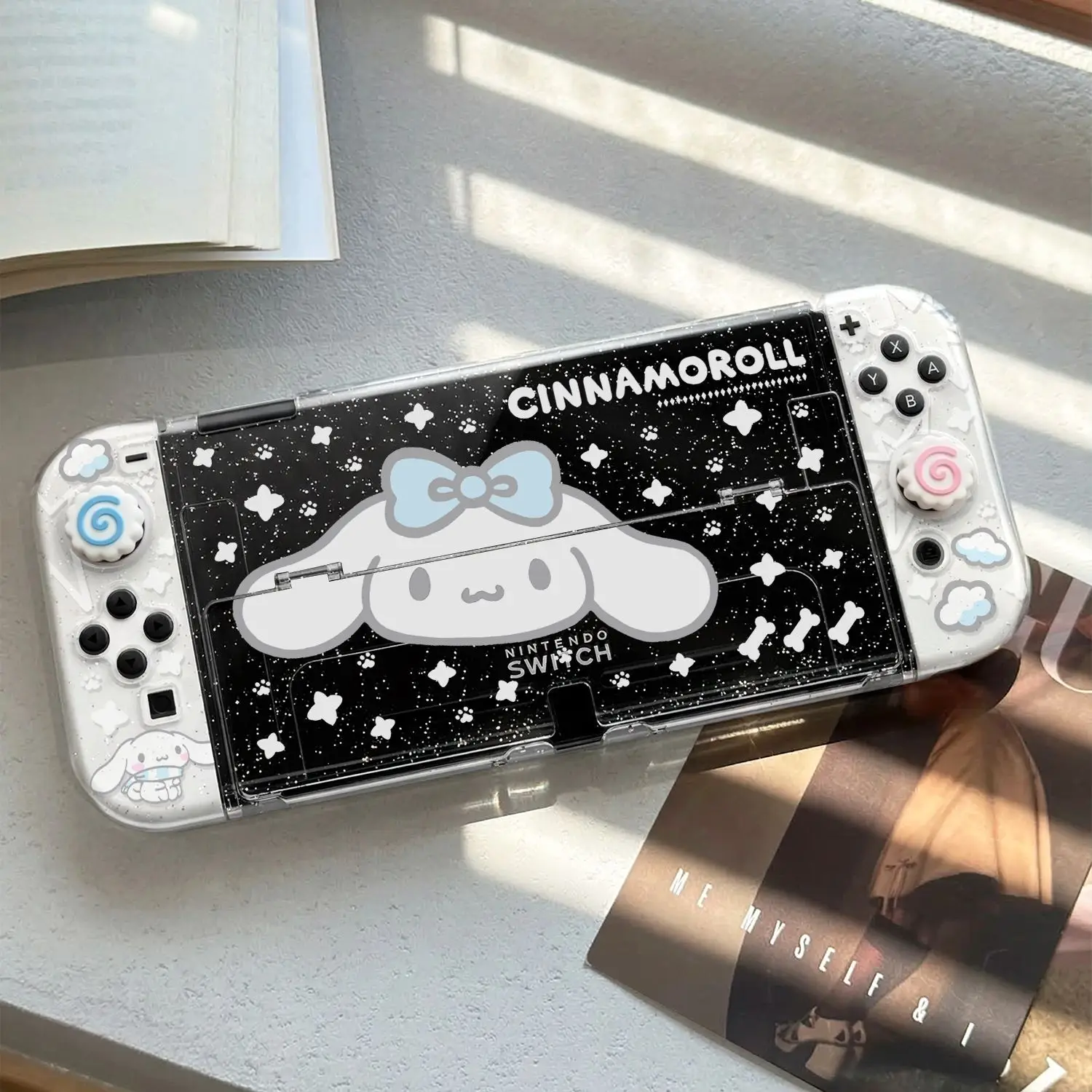 Kawaii Sanrio Cinnamoroll Matte Detachable Case for Nintendo Switch 2 OLED NS Console Dockable Shockproof Joy-Con Cover Gift