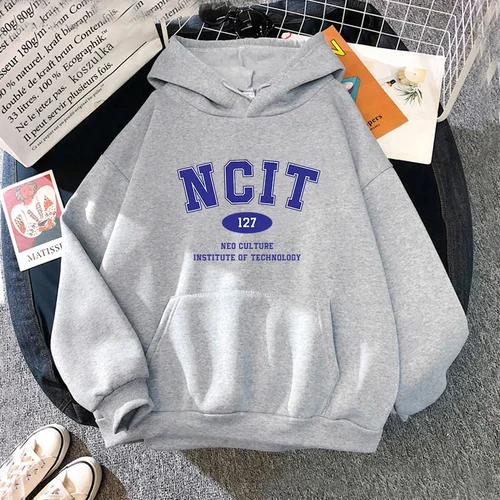 NCT 127 Sudadera con capucha clásica de invierno cálida Flecee mujeres/hombres Sudaderas con capucha Primavera/otoño Unisex Sudadera Vintage Sudaderas