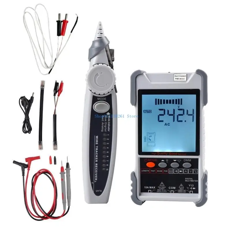 

H05E Networking Cable Trackers with LCD Display Analogs Digital Search and POE Testing