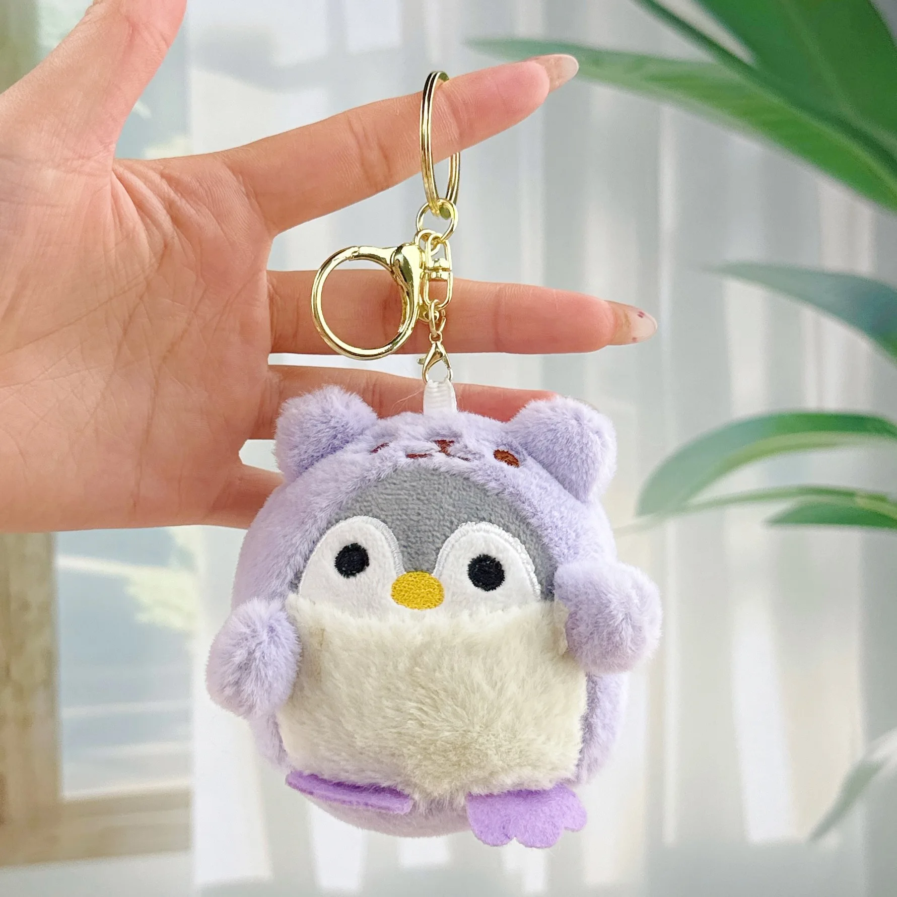 Cartoon Cute Dress-up Penguin Figurine, Douyin Style Dress-up Little Penguin Plush Toy Pendant view 5