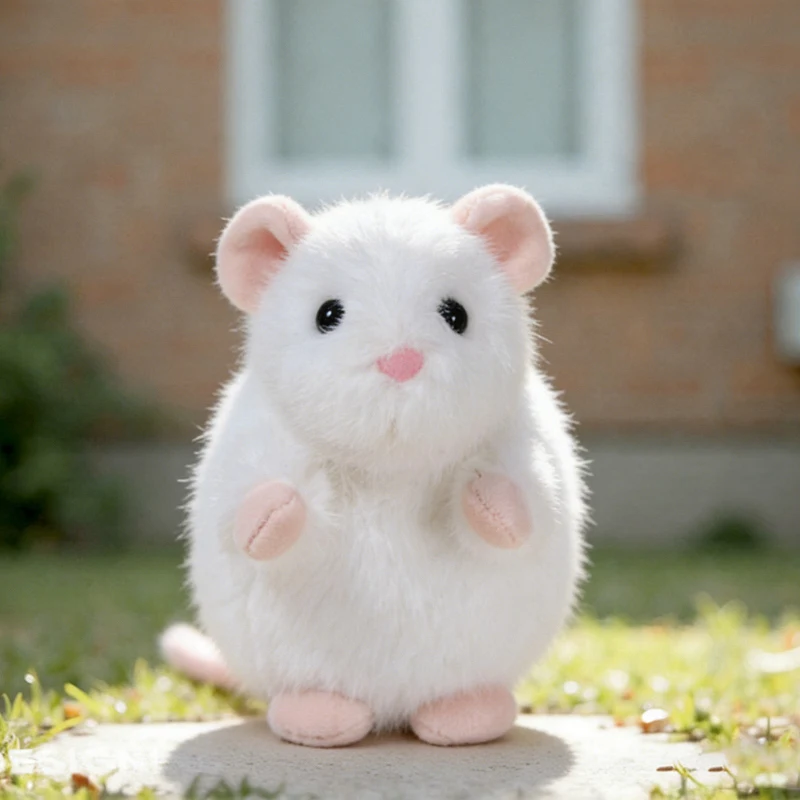 

Плюшевые игрушки-мышки с цветочными веточками 14/22 см, милые игрушки-мышки, мягкие игрушки-животные, подарок на день рождения для девочки, кукла-хомяк