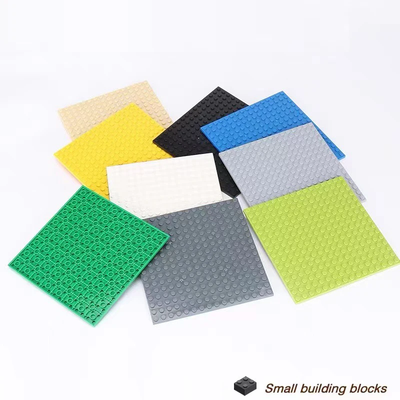 32x32 Dots Double Sided Baseplate for Building Brick 16x16 City Classic Block Plates DIY Plastic Small Block Assembly Part Toy