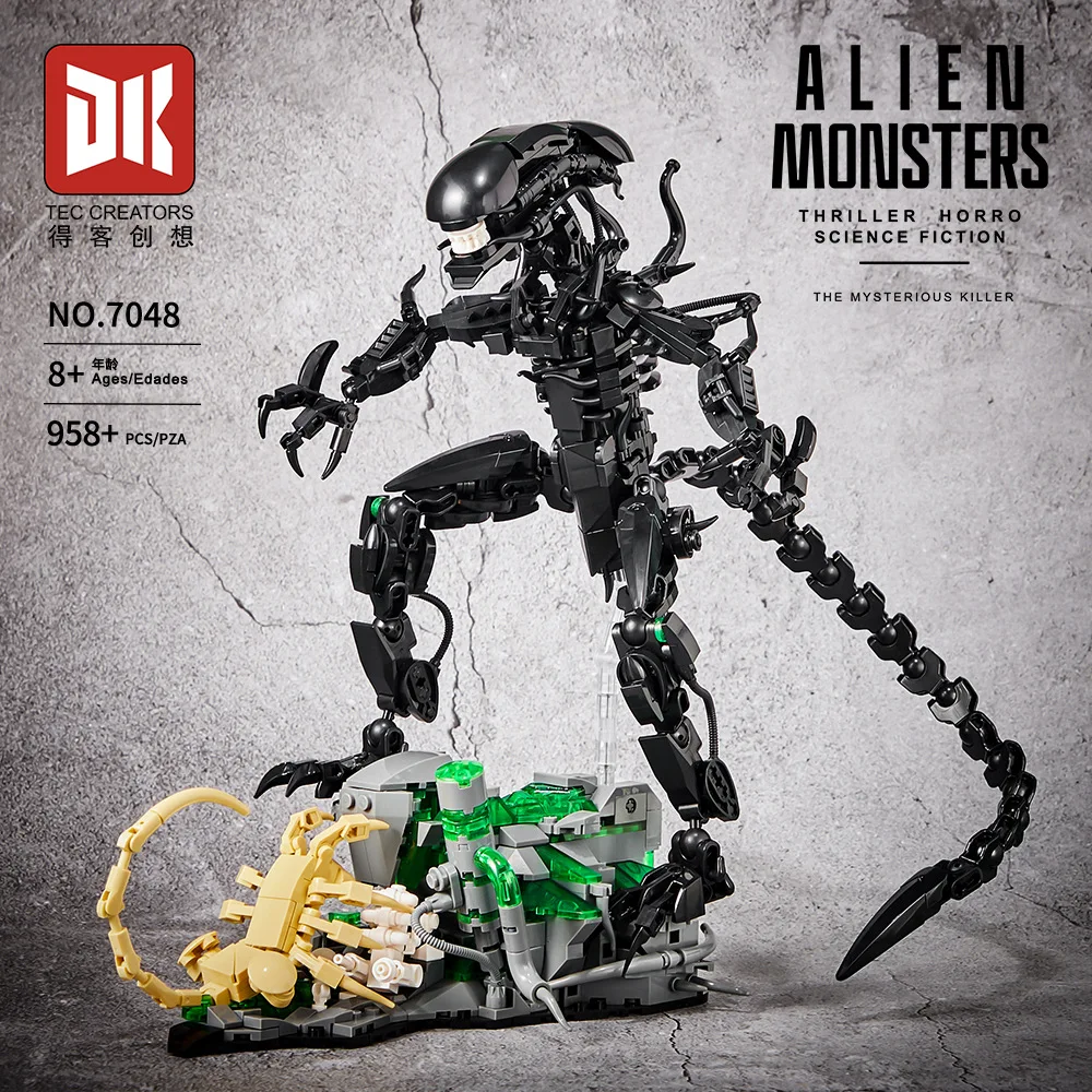 

Новый 7048 958 шт. MOC Idea Alien Beast Строительные блоки Кирпичи Модель Сборка DIY Игрушки для мальчиков Рождественский подарочный набор