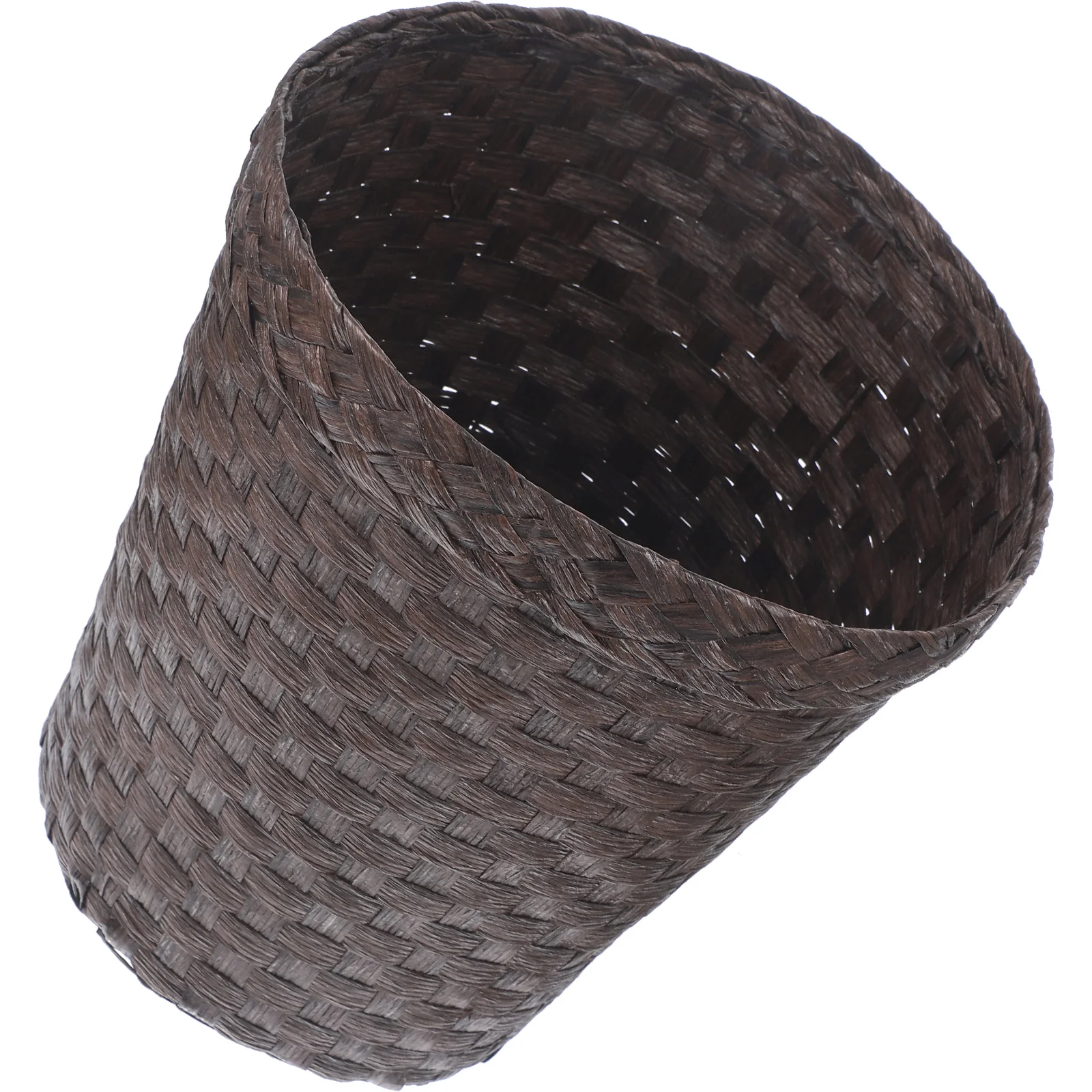 

Large Capacity Rattan Storage Basket Multi-Purpose Woven Organizer For Desktop Storage Supplies